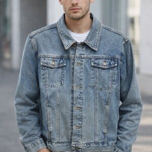 Chaps Red and White Denim Label Patch